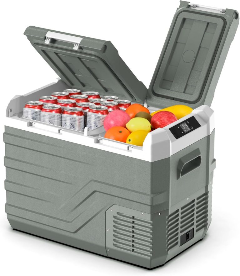 Alpicool 31L Réfrigérateur Voiture, Dual Zone Glacière Électrique Portable, 12V/24V DC 100-240V AC, -20°C à 20°C