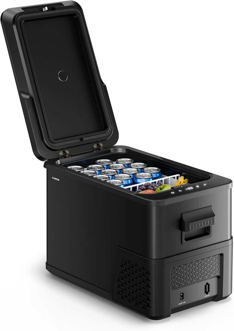 KLARSTEIN Arctiq Duo Réfrigérateur portable 27L, réfrigérateur à compresseur -20 à 20°C, écran d'affichage numérique, 12V/230V